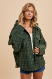 In The Woods Plaid Jacket in Evergreen