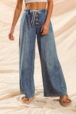 So Me Wide Leg Denim Pants