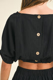 Isla top in Black