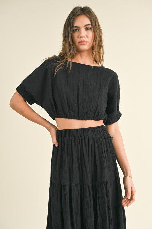 Isla top in Black