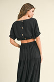 Isla top in Black