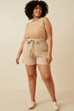 Kiwi Striped Tank in Sage Mix
