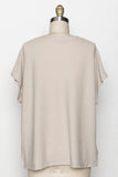 Thermal Oversized Top in Taupe