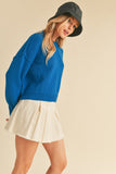 Regina Sweater in Cobalt