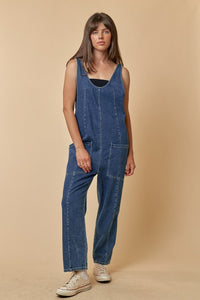 High Roller Jumpsuit in Denim