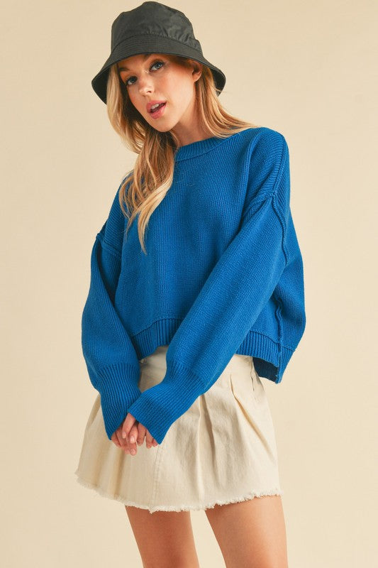 Regina Sweater in Cobalt