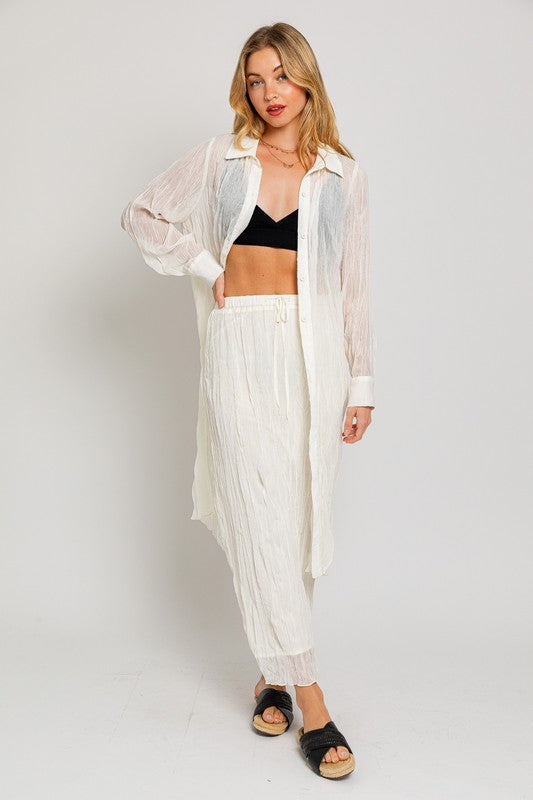 Manhattan Pleated Top