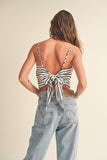 Catamaran Striped Top in Navy Stripe