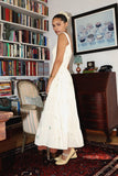 Bailey Floral Embroidered Maxi Dress in Cream