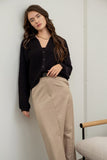 Summer Cotton Cardi in Black