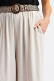 Laguna Washed Linen Pants in Oatmeal