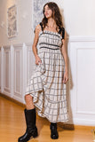 Off The Grid Midi Dress in Black/Off White
