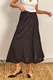 Heaven Sent Flared Maxi Skirt in Black