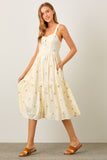 Simple Things Midi Dress in Cream