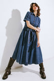 Denim Days Midi Dress in Medium Indigo