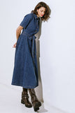 Denim Days Midi Dress in Medium Indigo
