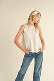 Baby Love Embroidered Top in Pink Blue Floral
