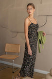 She's All That Floral Midi Dress in Black