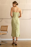 Can't Hardly Wait Floral Midi Dress in Lime