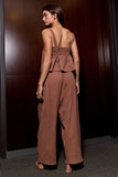 Zala Cotton Top in Brown