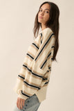 Bodie Oversized Sweater in Cream