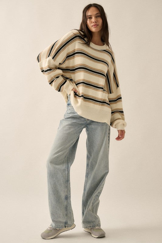 Bodie Oversized Sweater in Cream