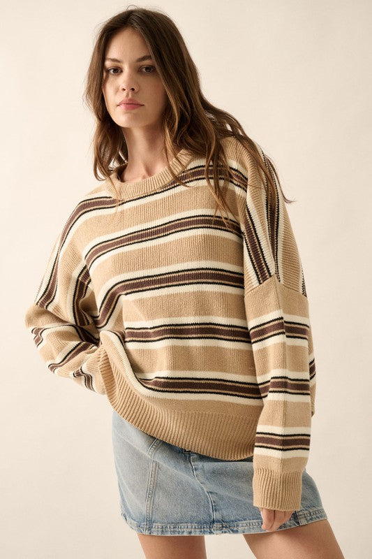 Bodie Oversized Sweater in Sand
