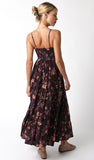 Bauer Floral Dress in Burgundy
