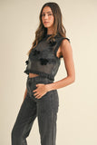 Put A Bow On It Top in Black