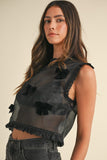 Put A Bow On It Top in Black