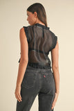 Put A Bow On It Top in Black