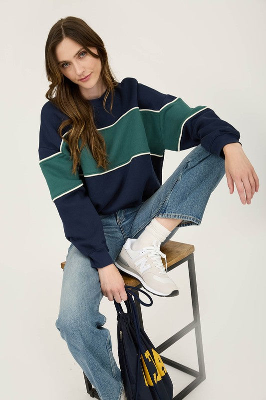 Crafton Crewneck Sweatshirt in Navy