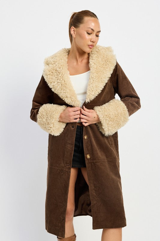 Alicia Coat in Brown