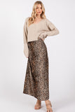 Leopard Slip Skirt