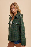 In The Woods Plaid Jacket in Evergreen