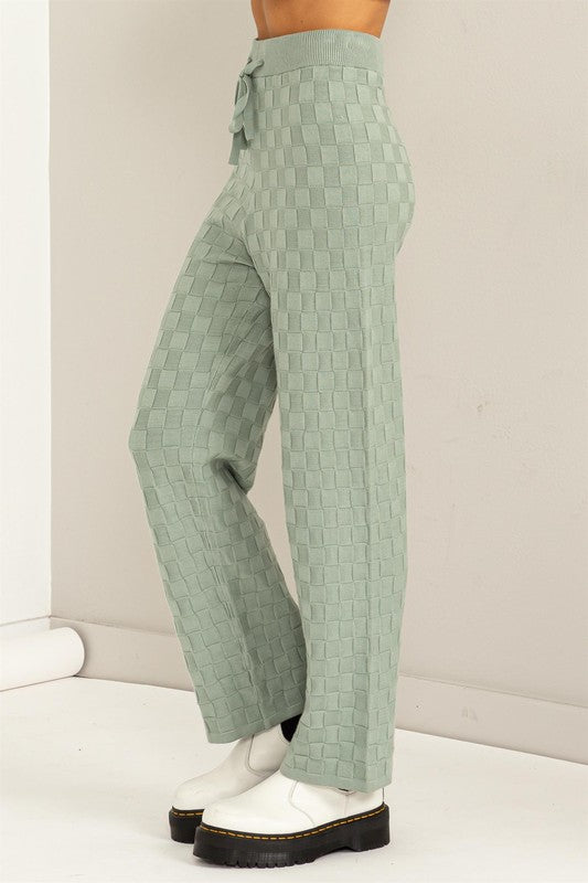 Completely Charmed Sweater Pants in Iceberg Green