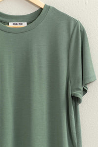 Effortless Tee in Gray Green