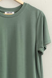 Effortless Tee in Gray Green