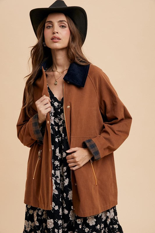 Cotton Field Jacket in Cognac