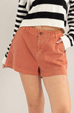 Classic High Waist Shorts in Baked Clay