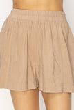 High Waist Shorts in Tan