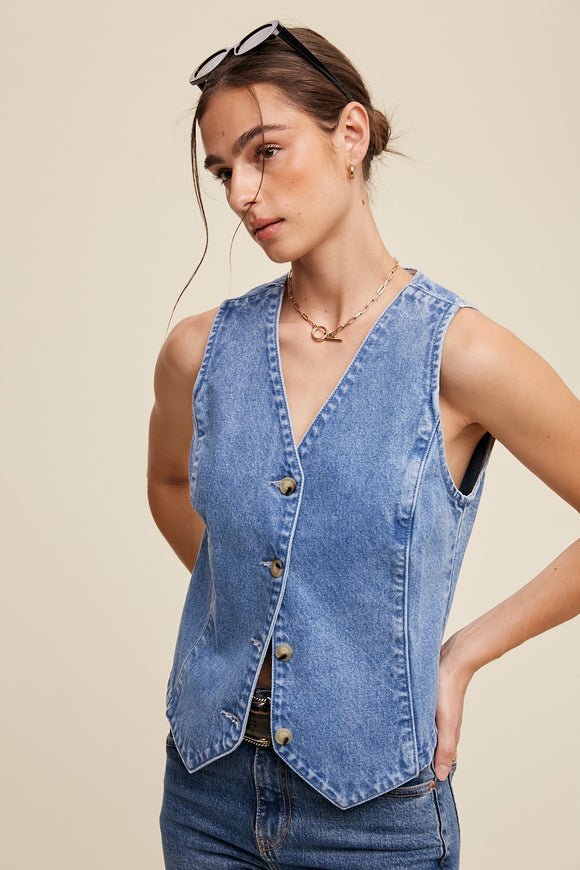 90's Denim Vest