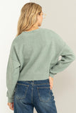 Completely Charmed Cardigan in Iceberg Green