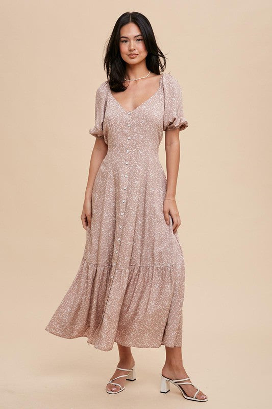 Sweetheart Dress in Mocha