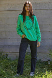 Made Me Smile Pullover in Neon Green