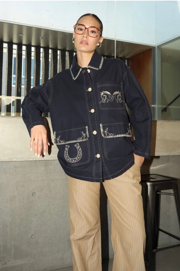 West Jacket in Indigo