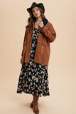 Cotton Field Jacket in Cognac