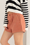 Classic High Waist Shorts in Baked Clay