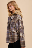 In The Woods Plaid Jacket in Slate
