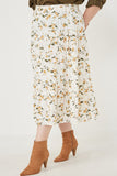 Yellow Jasmine Midi Skirt
